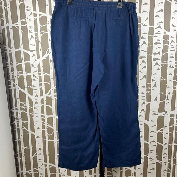 100% Linen Wide Leg Pull On Pants 16 - Picture 7 of 12